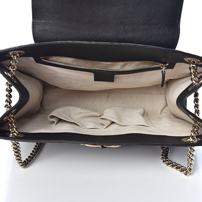 Gucci Guccissima Large Emily Chain Shoulder Bag Black 5 of 14