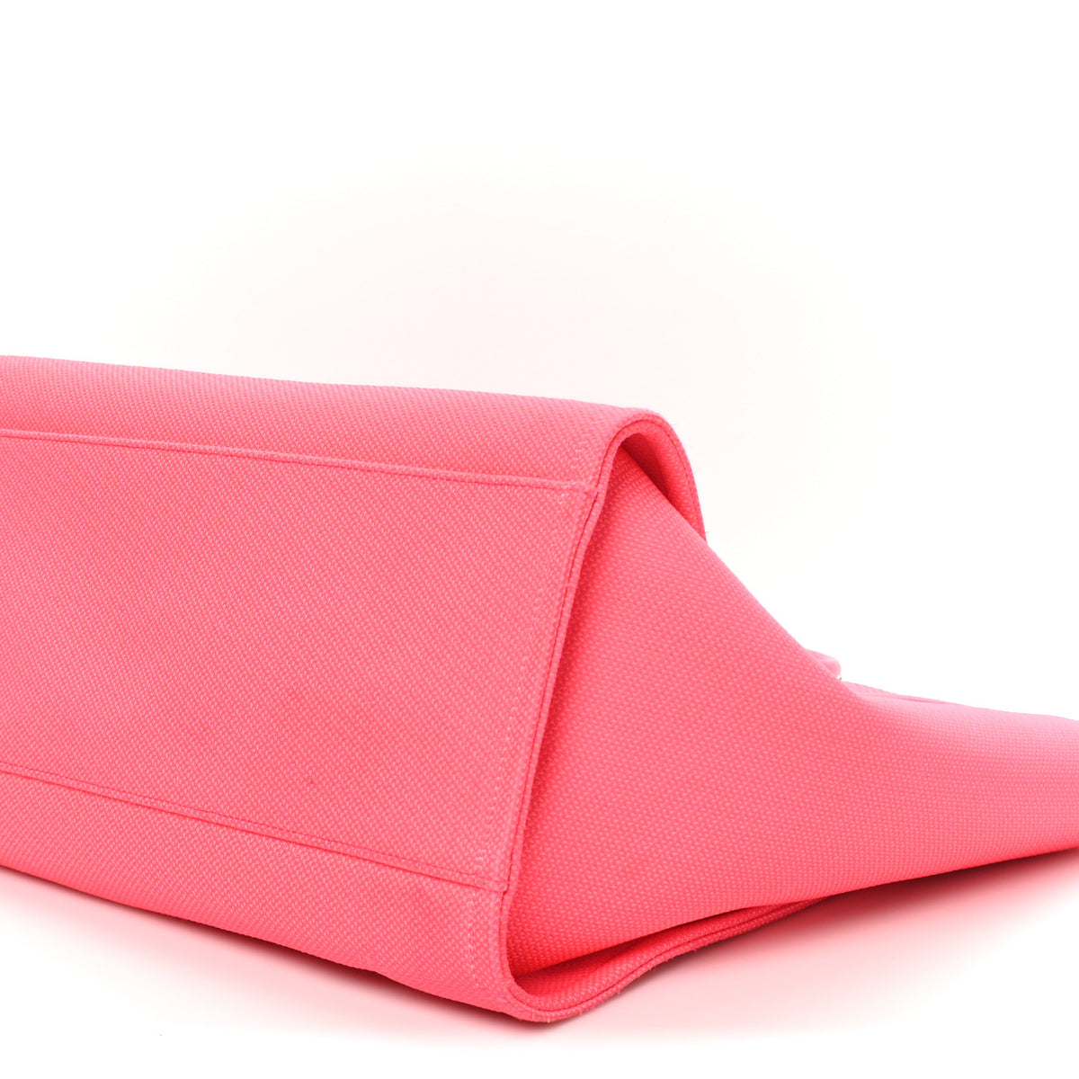 Mixed Fibers Calfskin Medium Deauville Tote Pink Orange