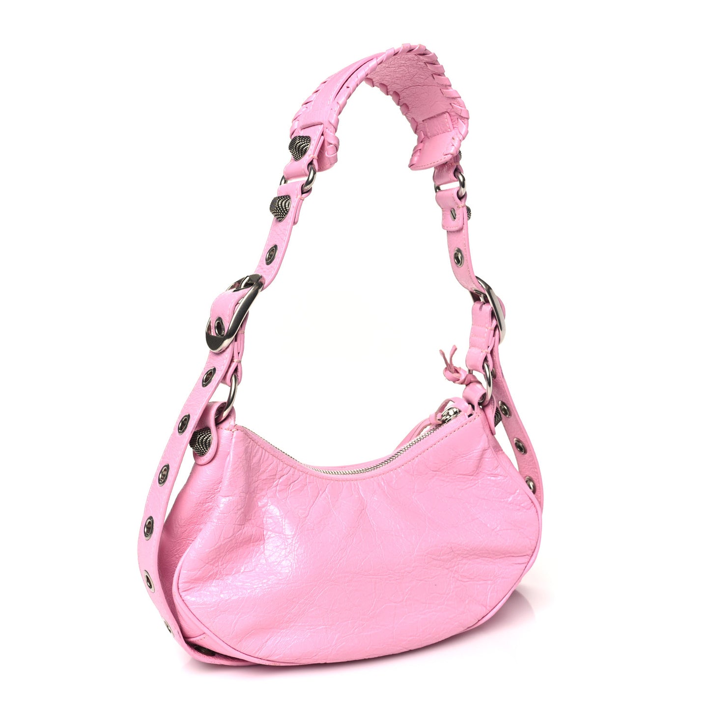 Agneau Arena Le Cagole Shoulder Bag XS Candy Pink