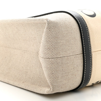 Chloe Cotton Calfskin Medium Woody Ribbon Tote White Blue 9 of 11