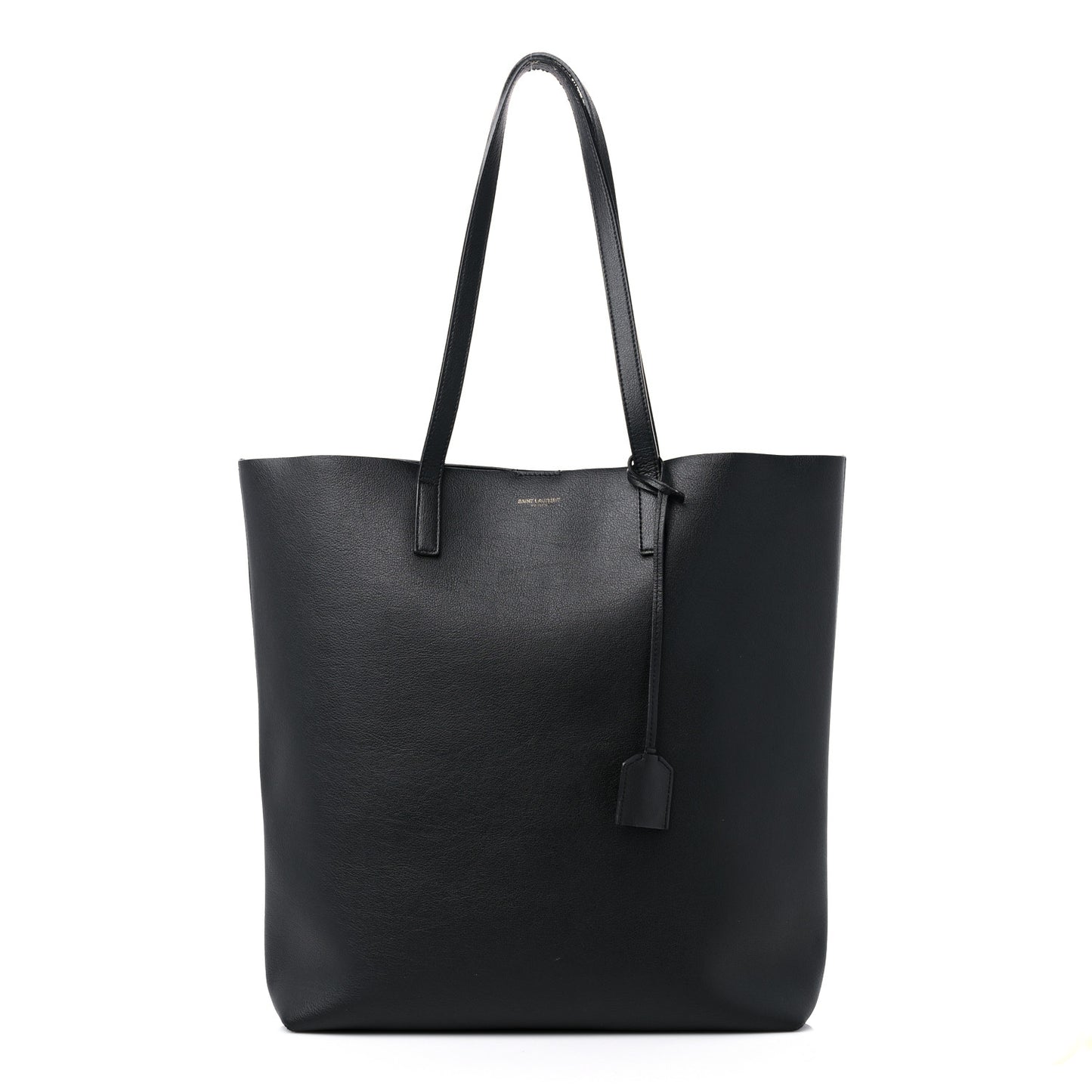 Calfskin Medium Shopping Tote Black