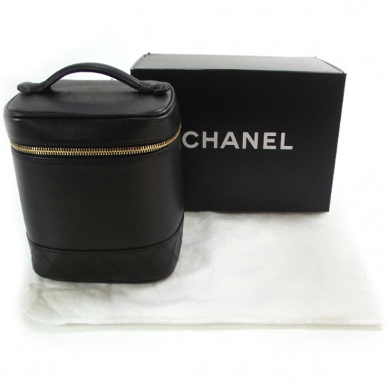 Chanel Lambskin Vanity Cosmetic Bag Black 3 of 8