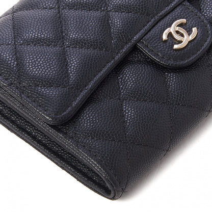Chanel Caviar Quilted Medium Flap Wallet Black 5 of 9