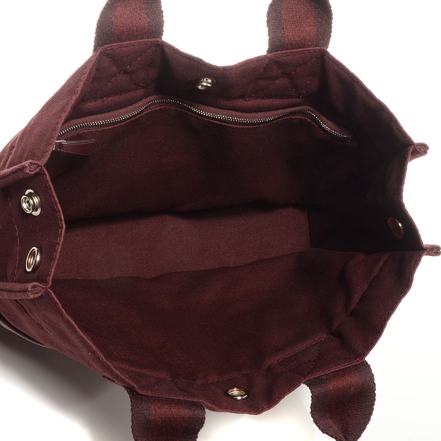 Taurillon Clemence Canvas Fourre Tout PM Rouge H