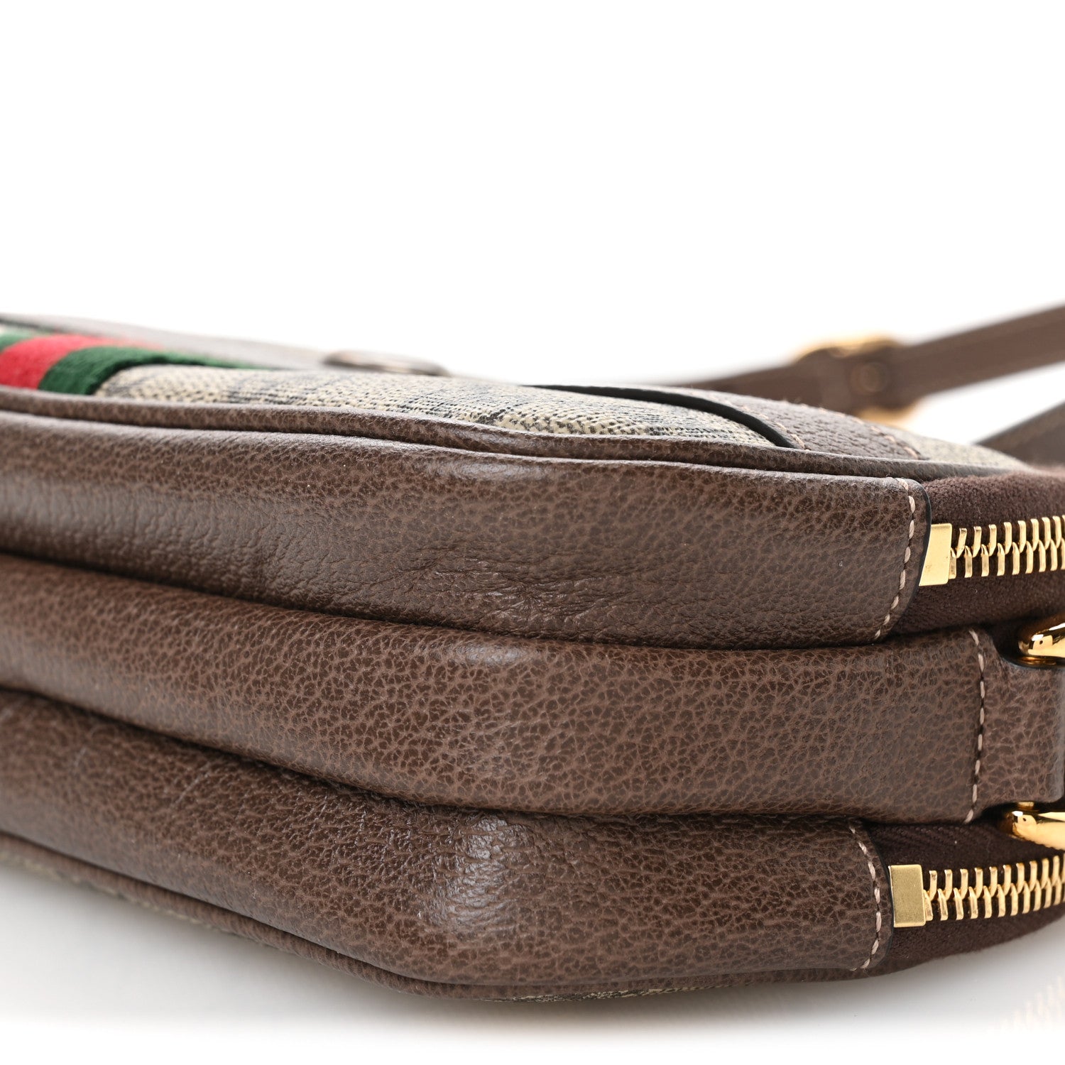 Gucci GG Supreme Monogram Web Mini Ophidia GG Bag Brown 10 of 11