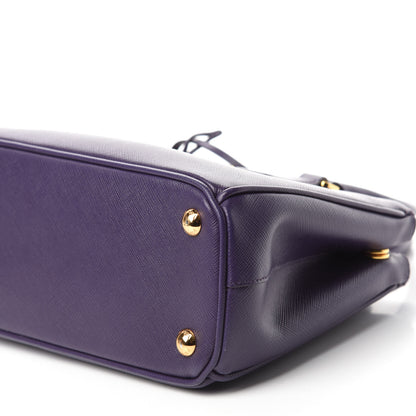 Prada Saffiano Lux Mini Galleria Double Zip Tote Uva 7 of 11
