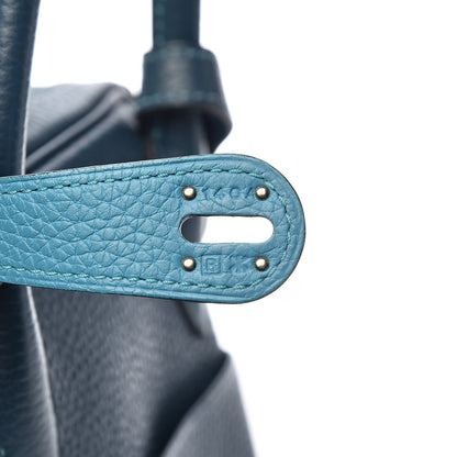 Hermes Taurillon Clemence Lindy 30 Colvert Turquoise 7 of 11