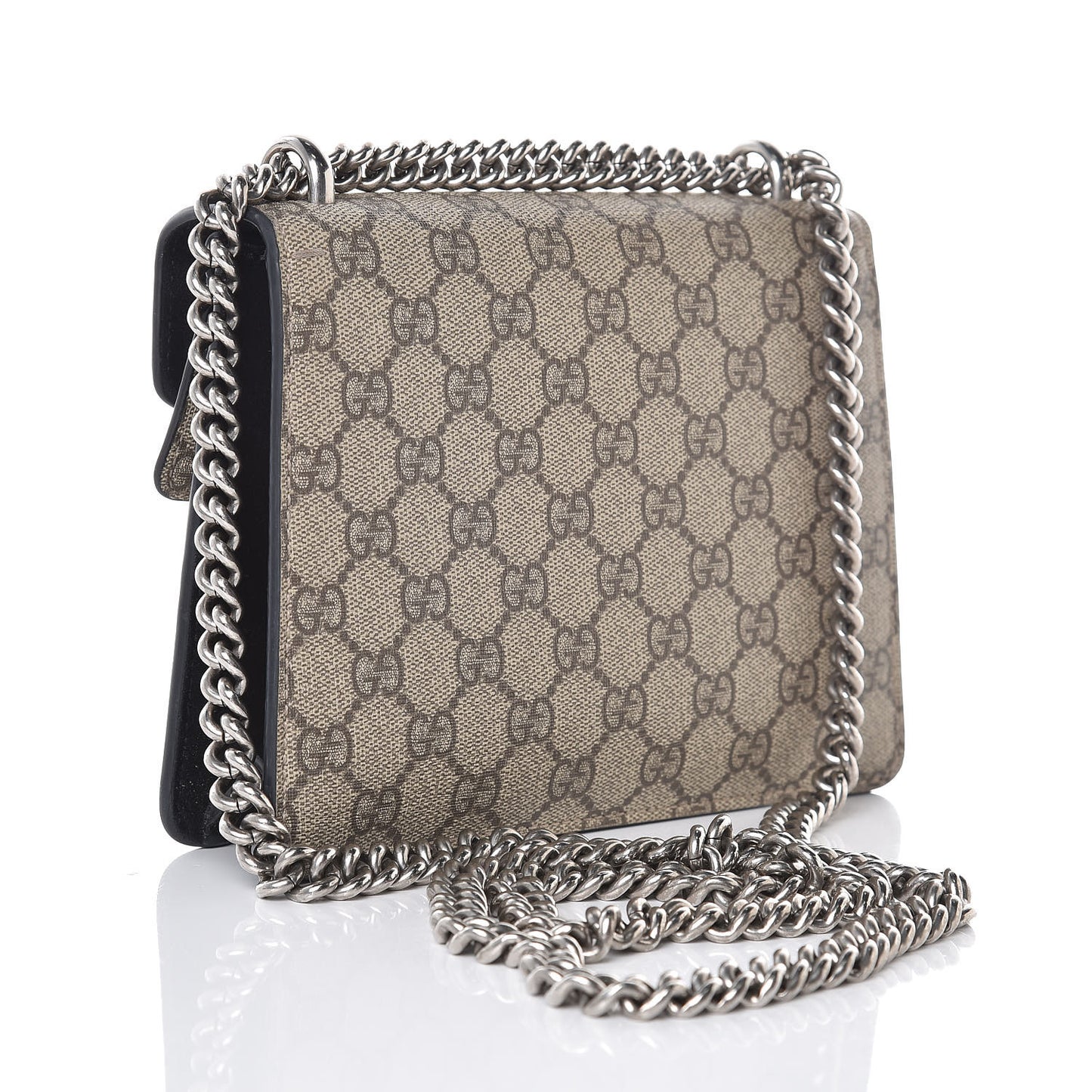 GG Supreme Monogram Mini Dionysus Shoulder Bag Black