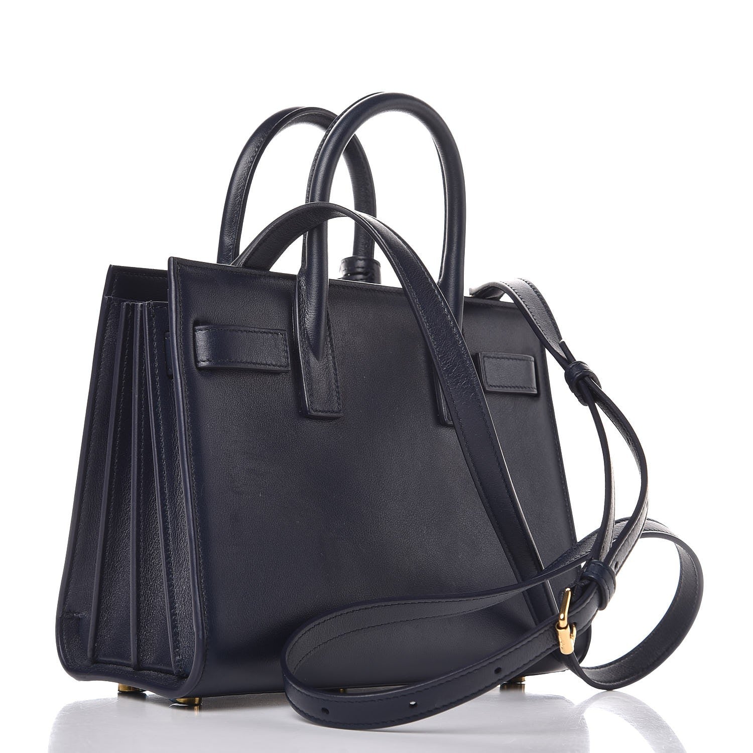 Saint Laurent Calfskin Nano Sac De Jour Dark Blue 3 of 8