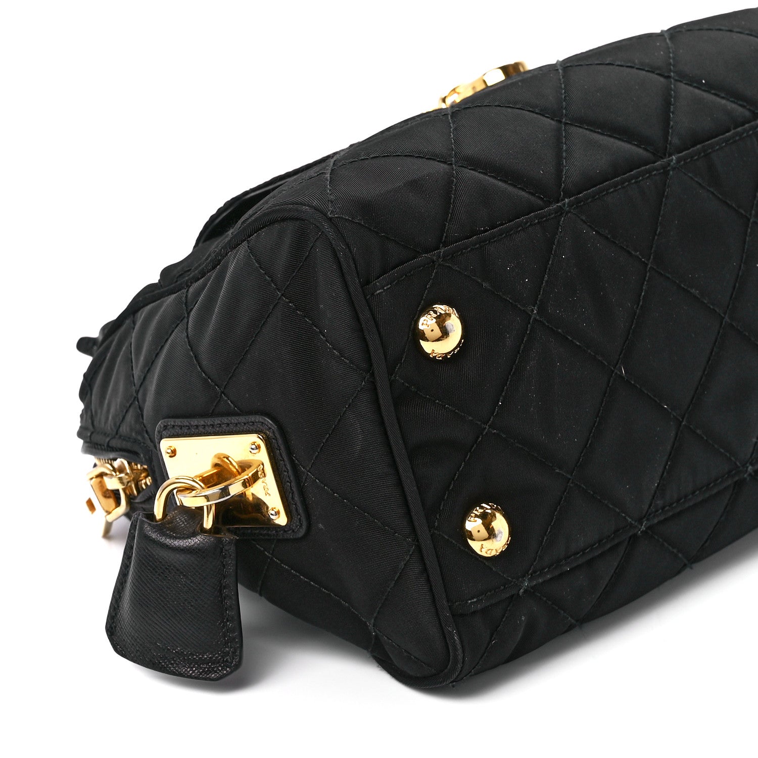Prada Nylon Tessuto Impuntu Quilted Flap Black 11 of 12