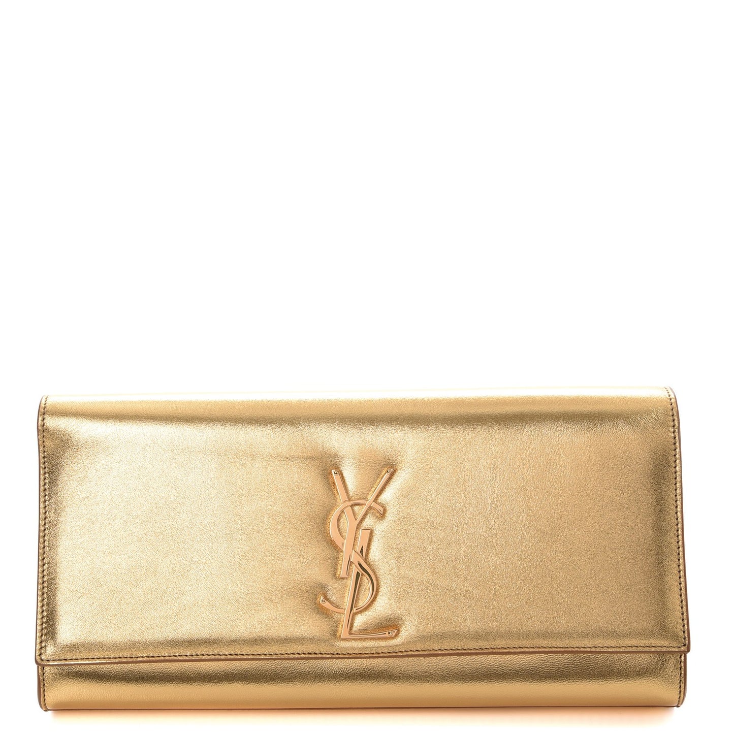 Metallic Calfskin Monogram Cassandre Clutch Ciad