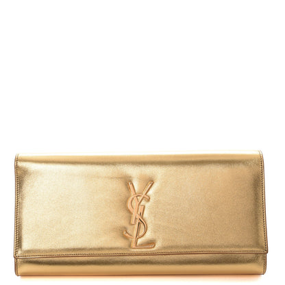 Saint Laurent Metallic Calfskin Monogram Cassandre Clutch Ciad 1 of 6