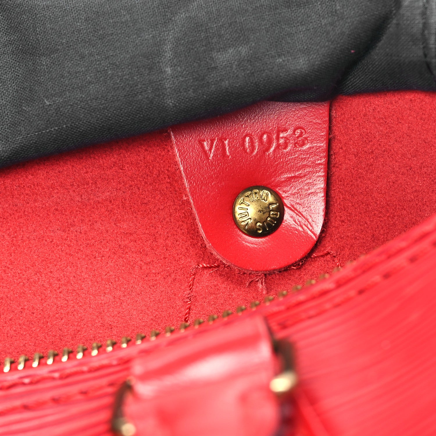 Louis Vuitton Epi Speedy 25 Castillan Red 7 of 12