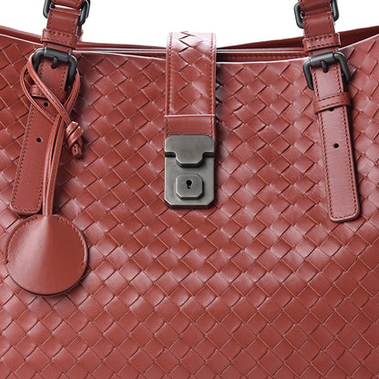 Bottega Veneta Nappa Intrecciato Medium Roma Tote Brique 8 of 10