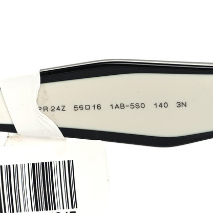 Prada Acetate Square Sunglasses SPR 24Z Black White 6 of 6
