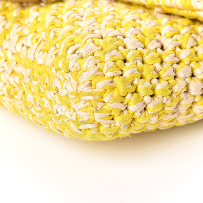 Fendi Woven Straw Baguette Yellow 8 of 9