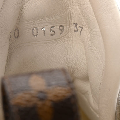 Louis Vuitton Metallic Calfskin Technical Nylon LV Archlight Sneakers 37 White Silver 10 of 14