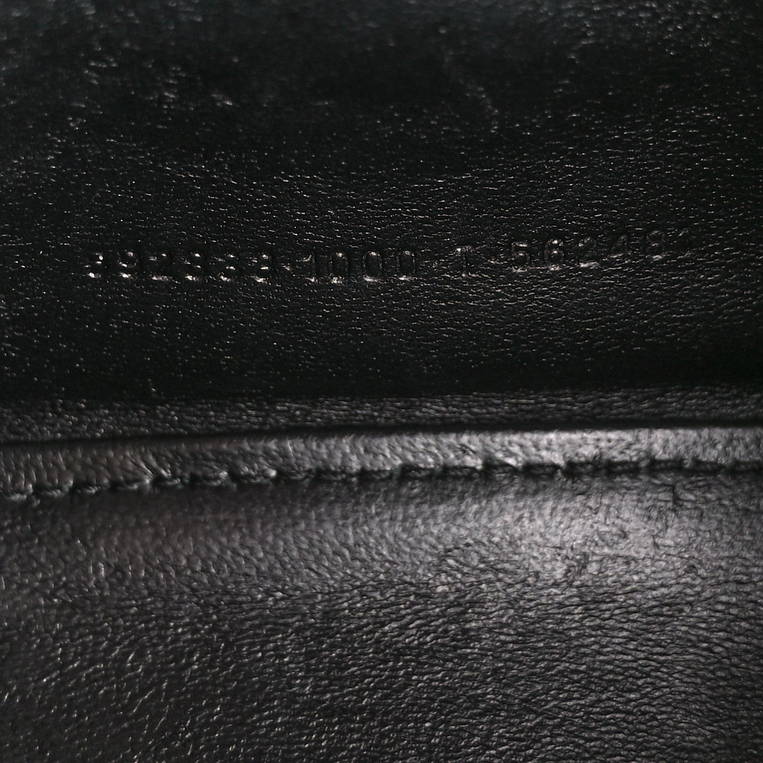 Balenciaga Shiny Calfskin Crocodile Embossed Hourglass Top Handle Bag XS Black 7 of 13