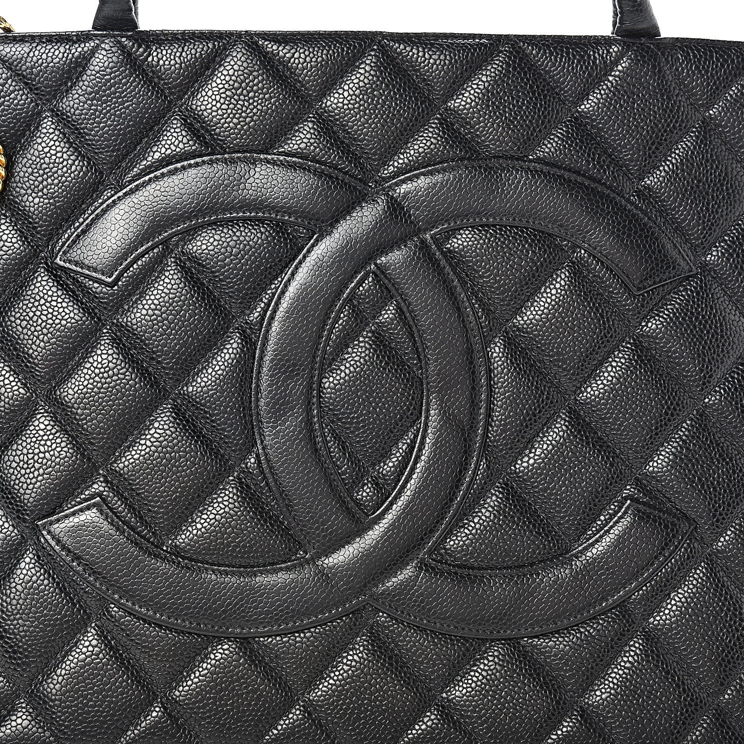 Chanel Caviar Quilted Medallion Tote Black 8 of 18