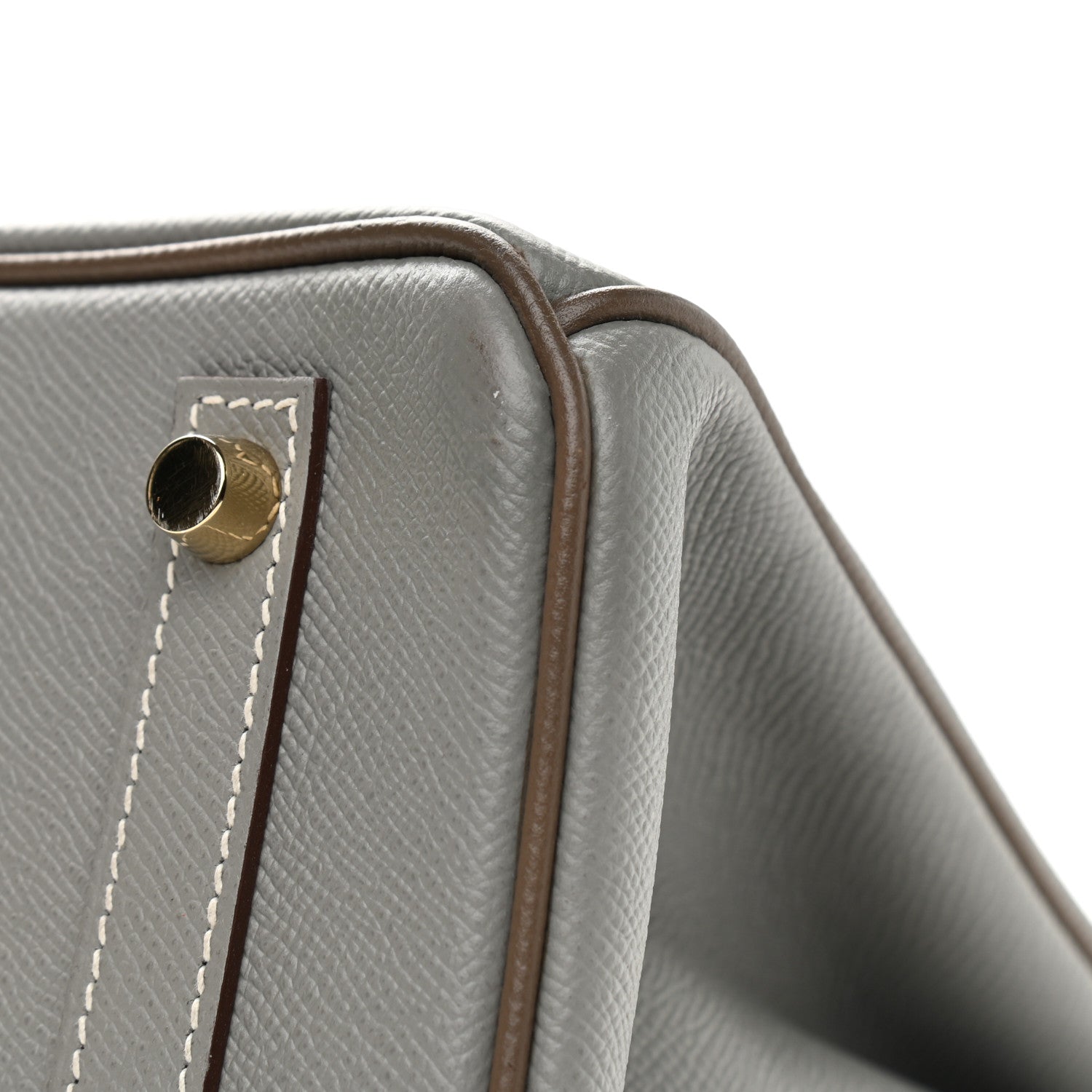 Hermes Epsom Horseshoe Birkin 30 Gris Mouette Etoupe 11 of 12