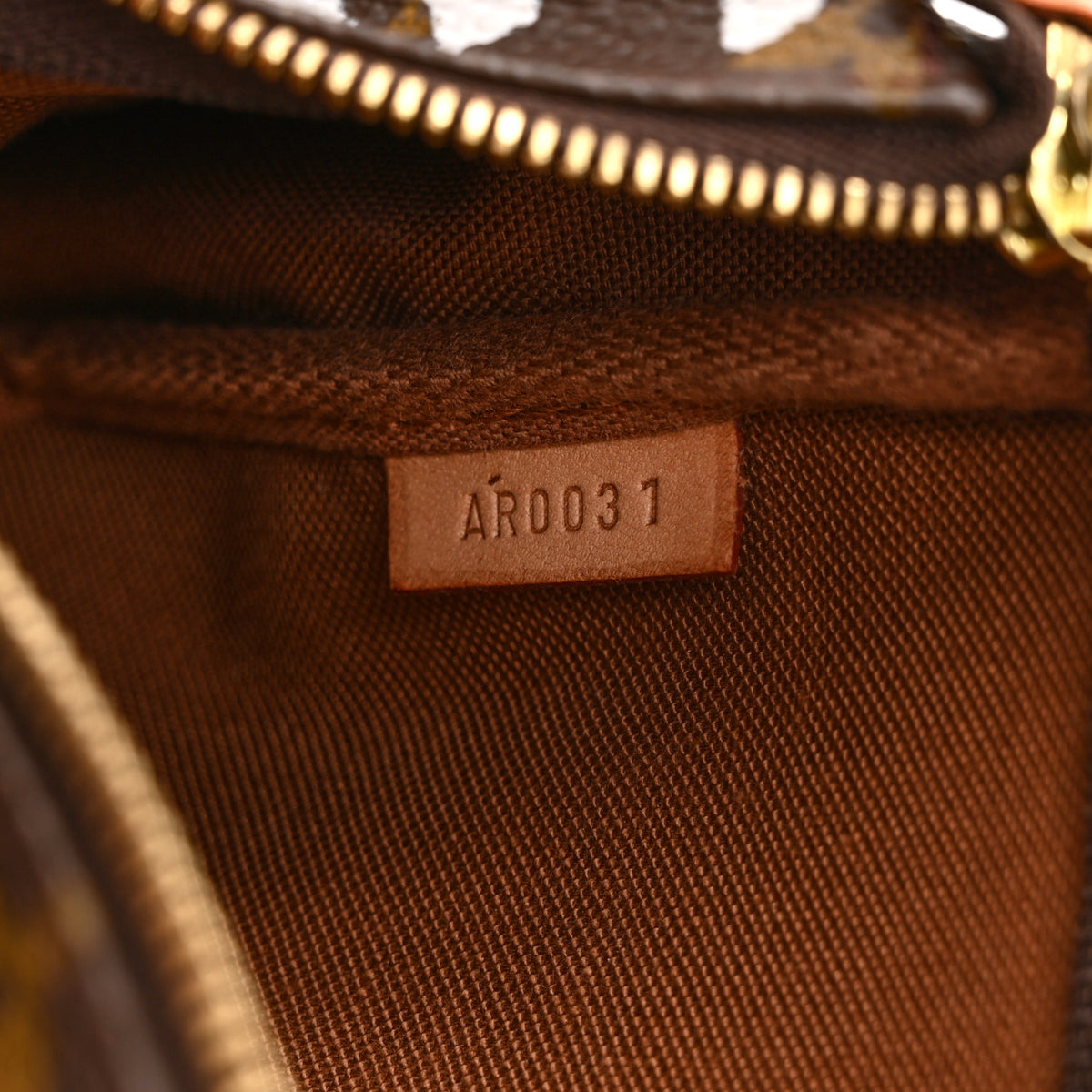 Louis Vuitton Monogram Graffiti Pochette Accessories Silver 7 of 10