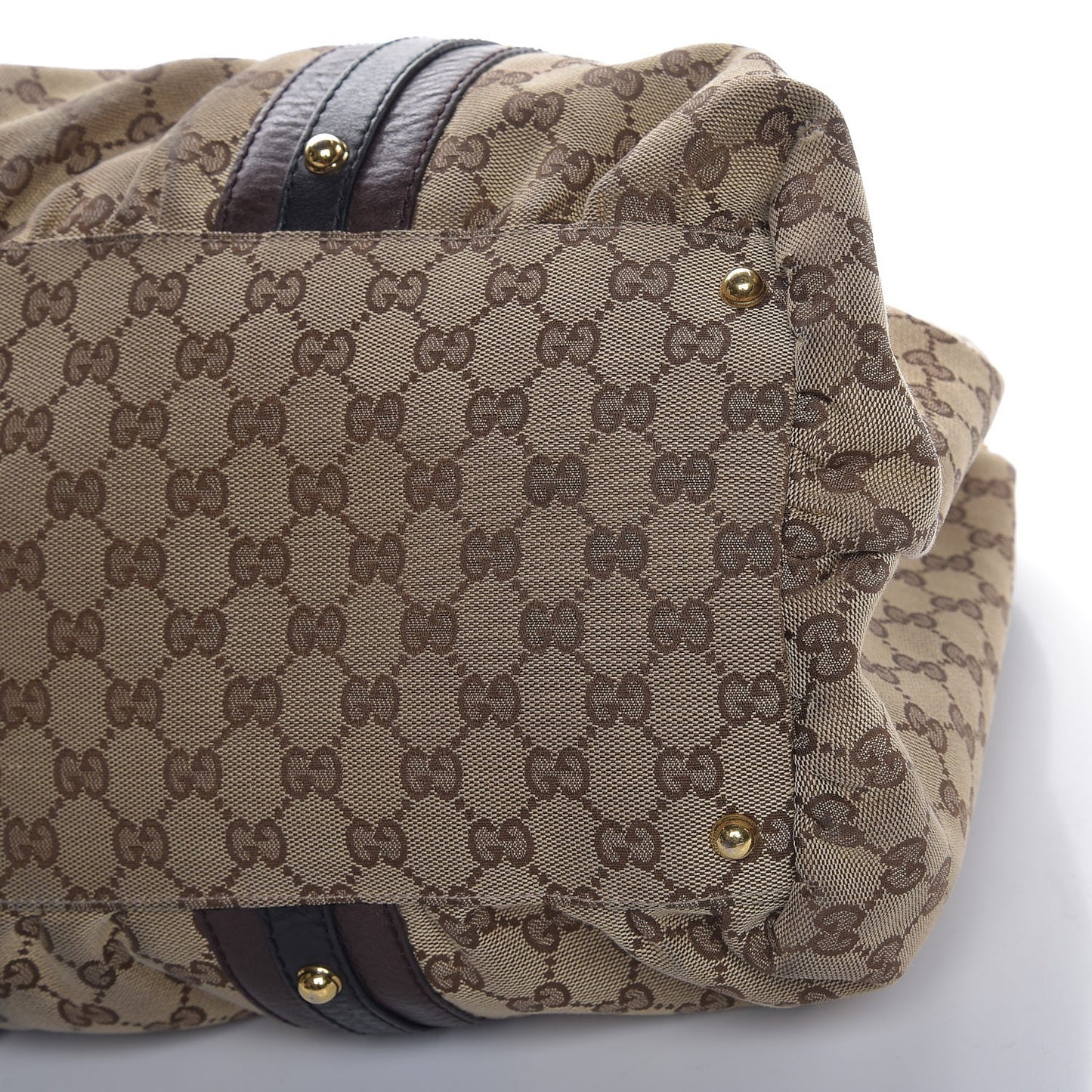 Monogram Medium Interlocking Icon Tote Dark Brown