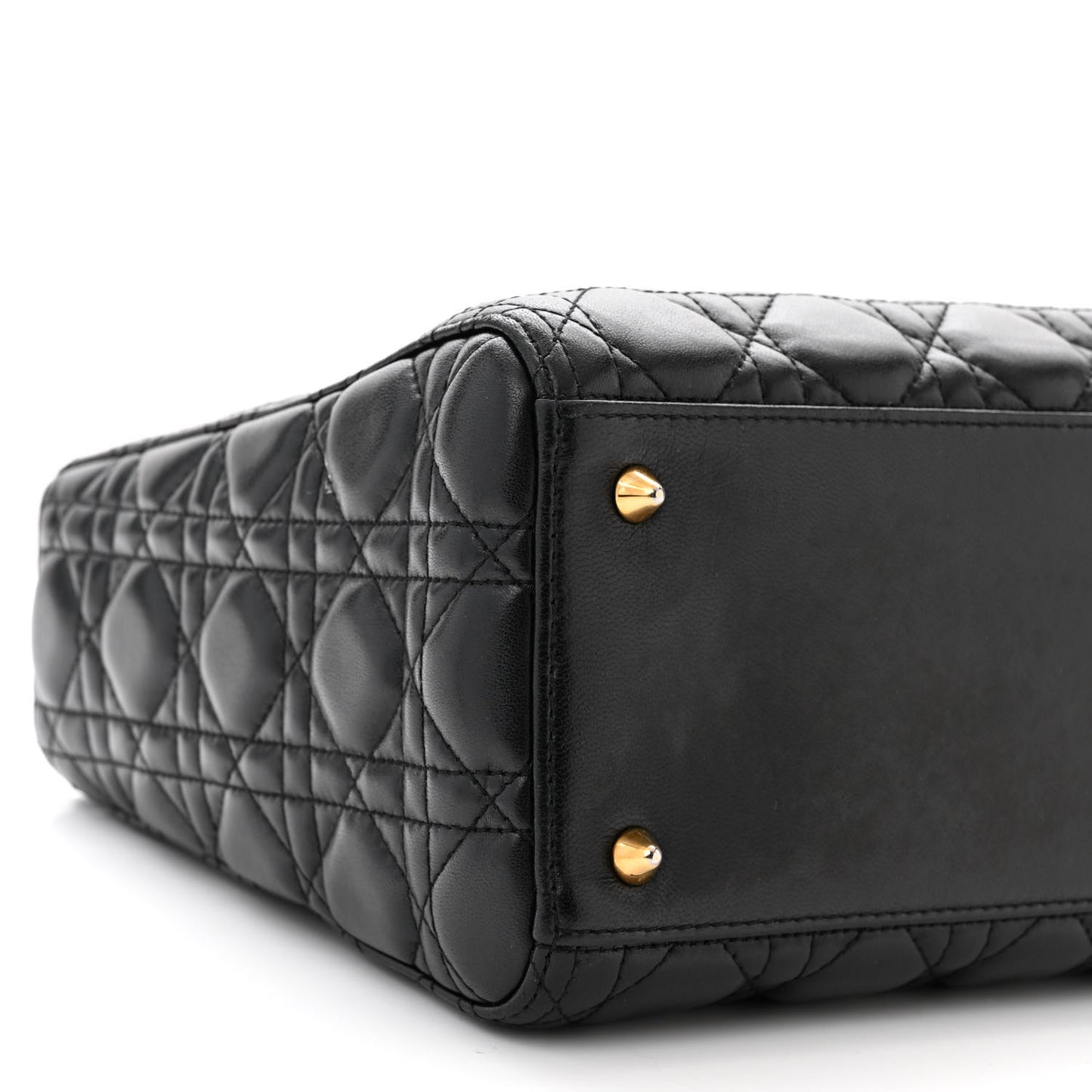 Lambskin Cannage Medium Lady Dior Black