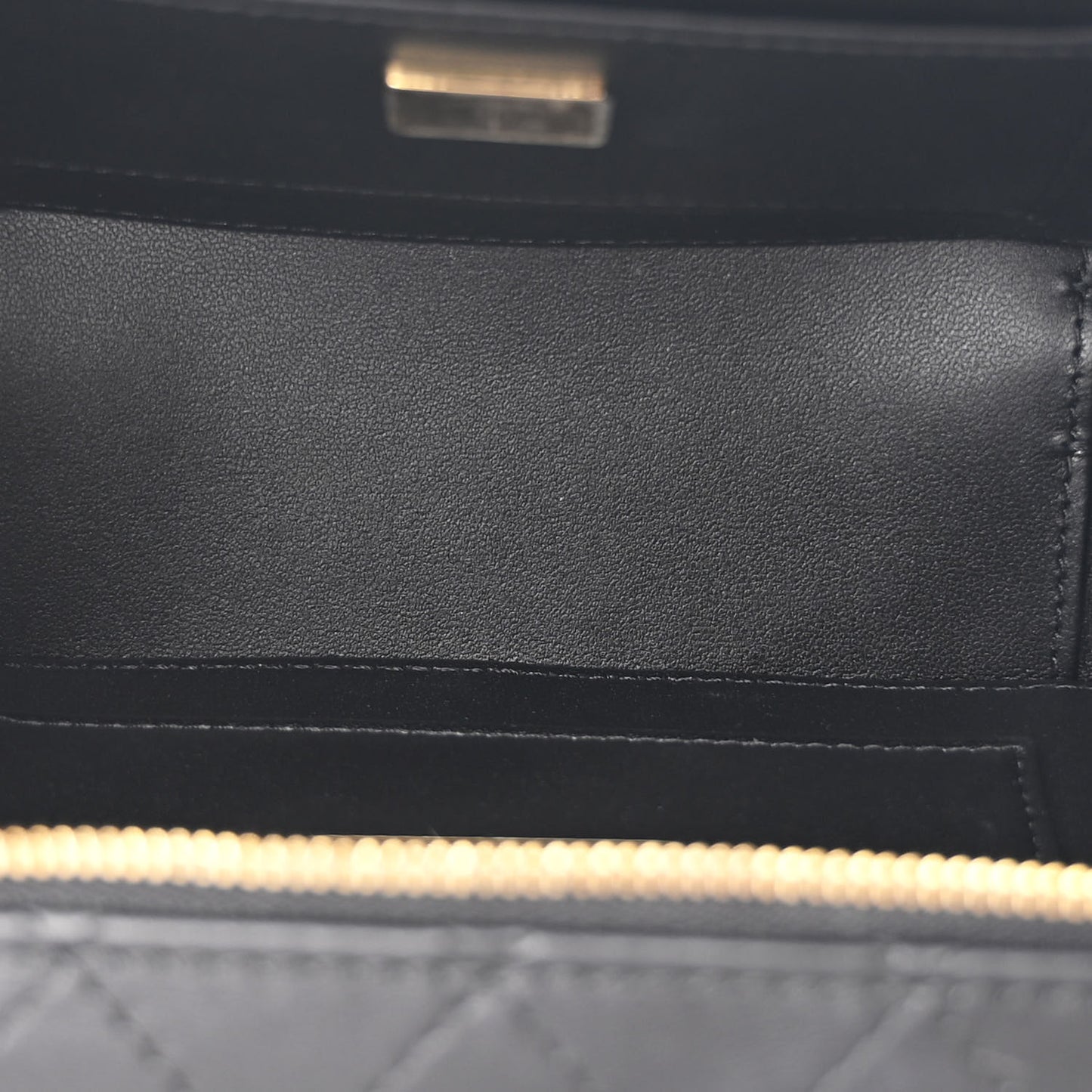 Lambskin Quilted Coco Click Bag Black