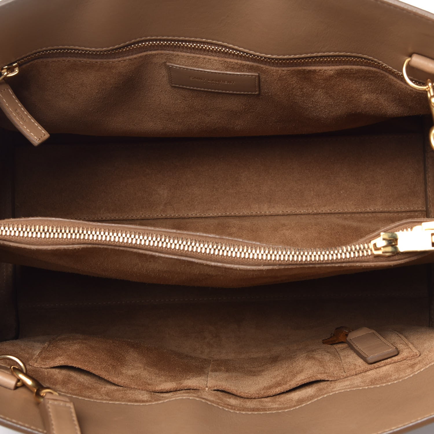 Saint Laurent Calfskin Small Sac De Jour Taupe 6 of 11