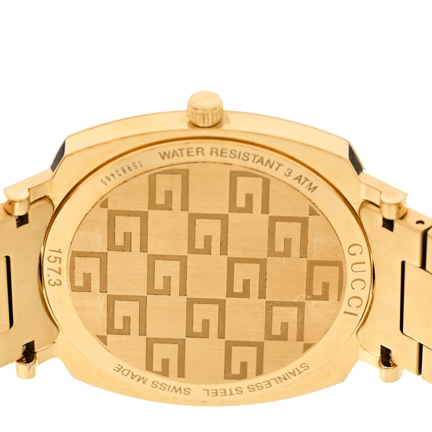 Stainless Steel 38mm Grip Quartz Watch Gold