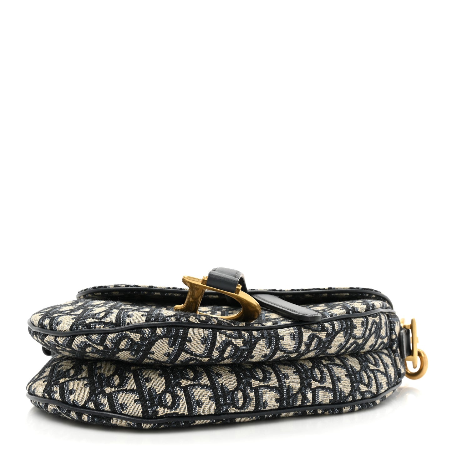 Oblique Saddle Bag With Strap Blue