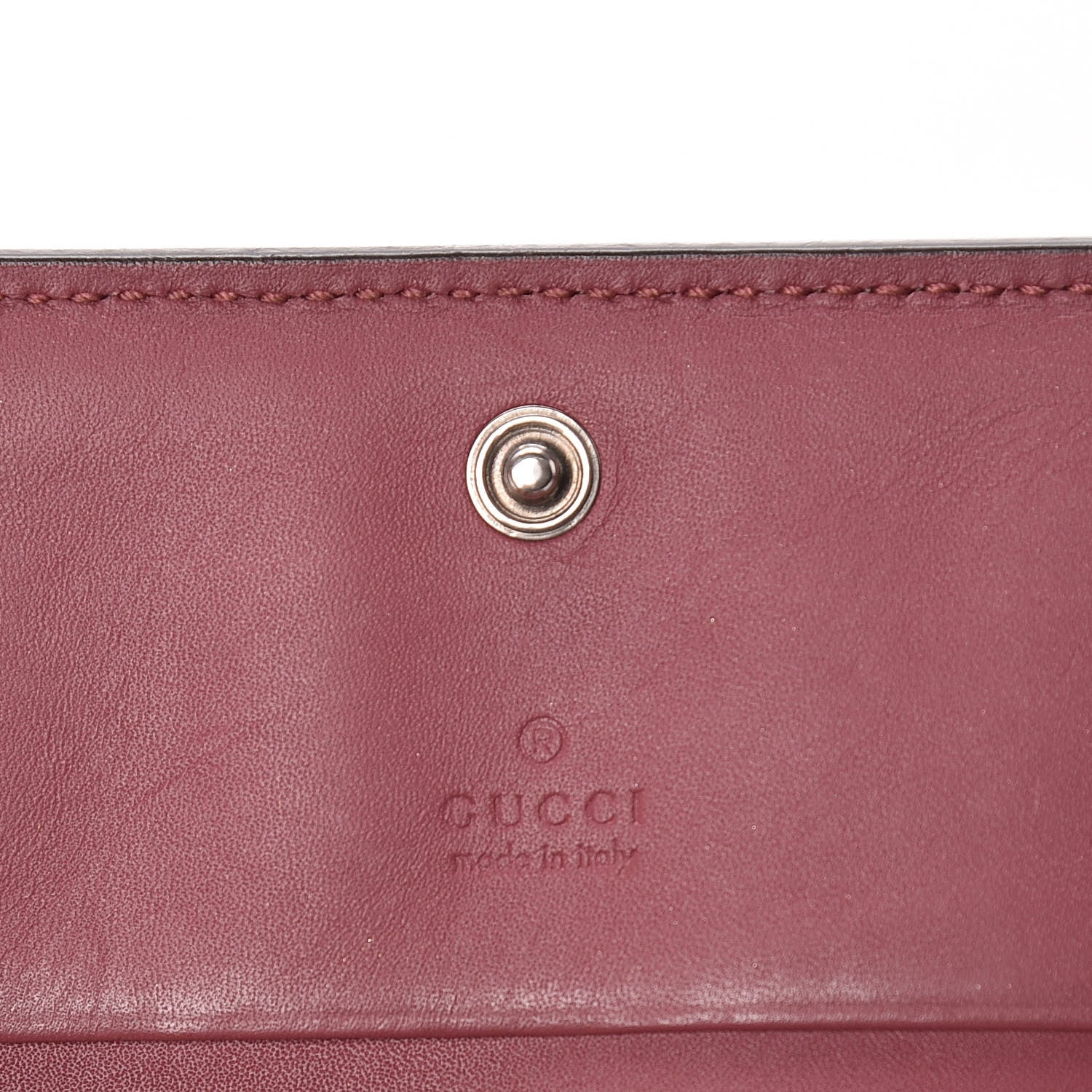 Gucci GG Supreme Monogram Blooms Card Case Beige Multicolor Dry Rose 6 of 8