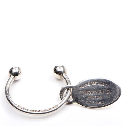 Tiffany Sterling Silver Return To Oval Key Ring 3 of 4
