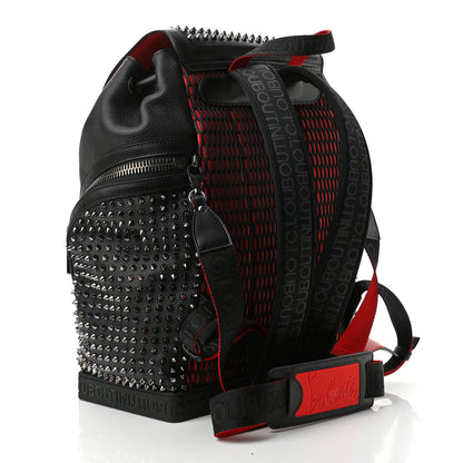 Christian Louboutin Calfskin Spiked Explorafunk Backpack Black 3 of 9