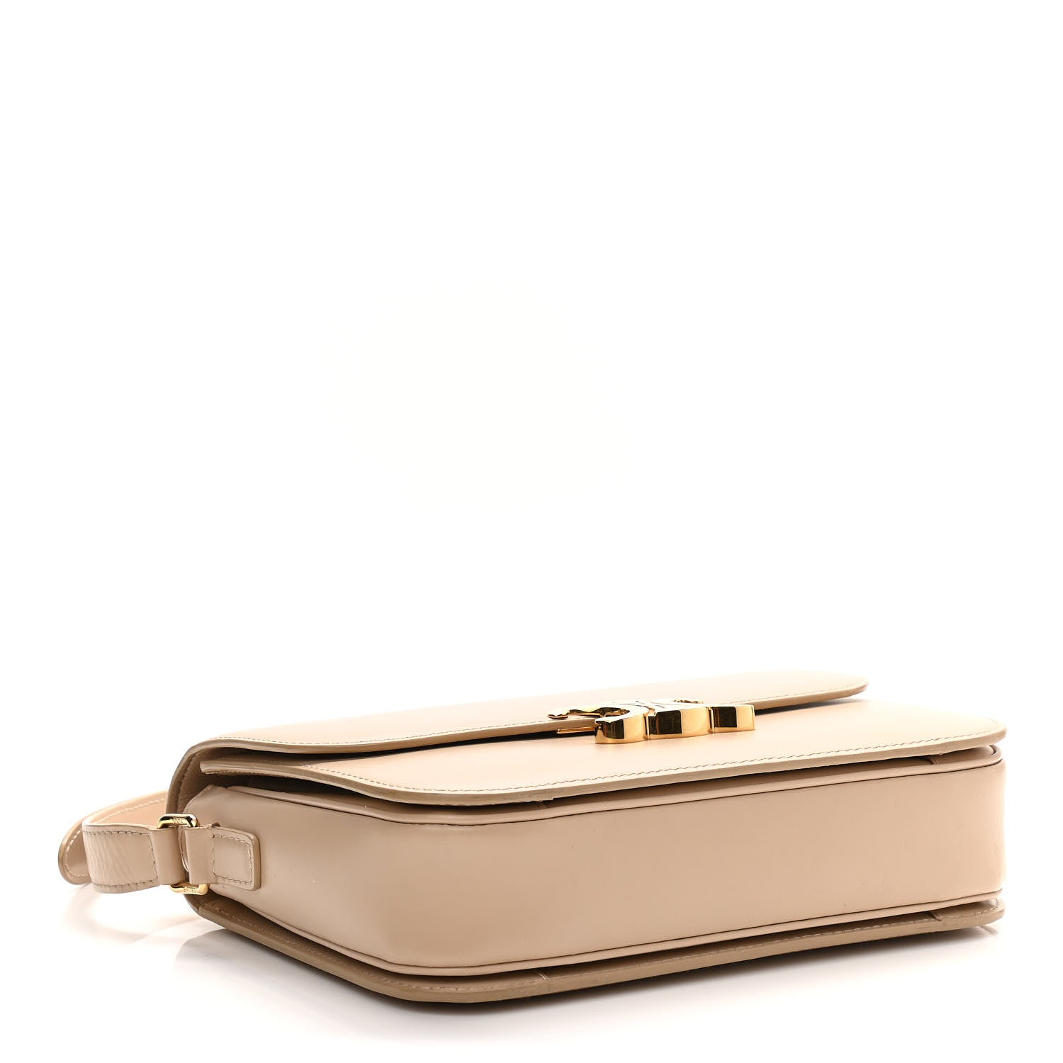 Celine Shiny Calfskin Medium Triomphe Nude 4 of 13