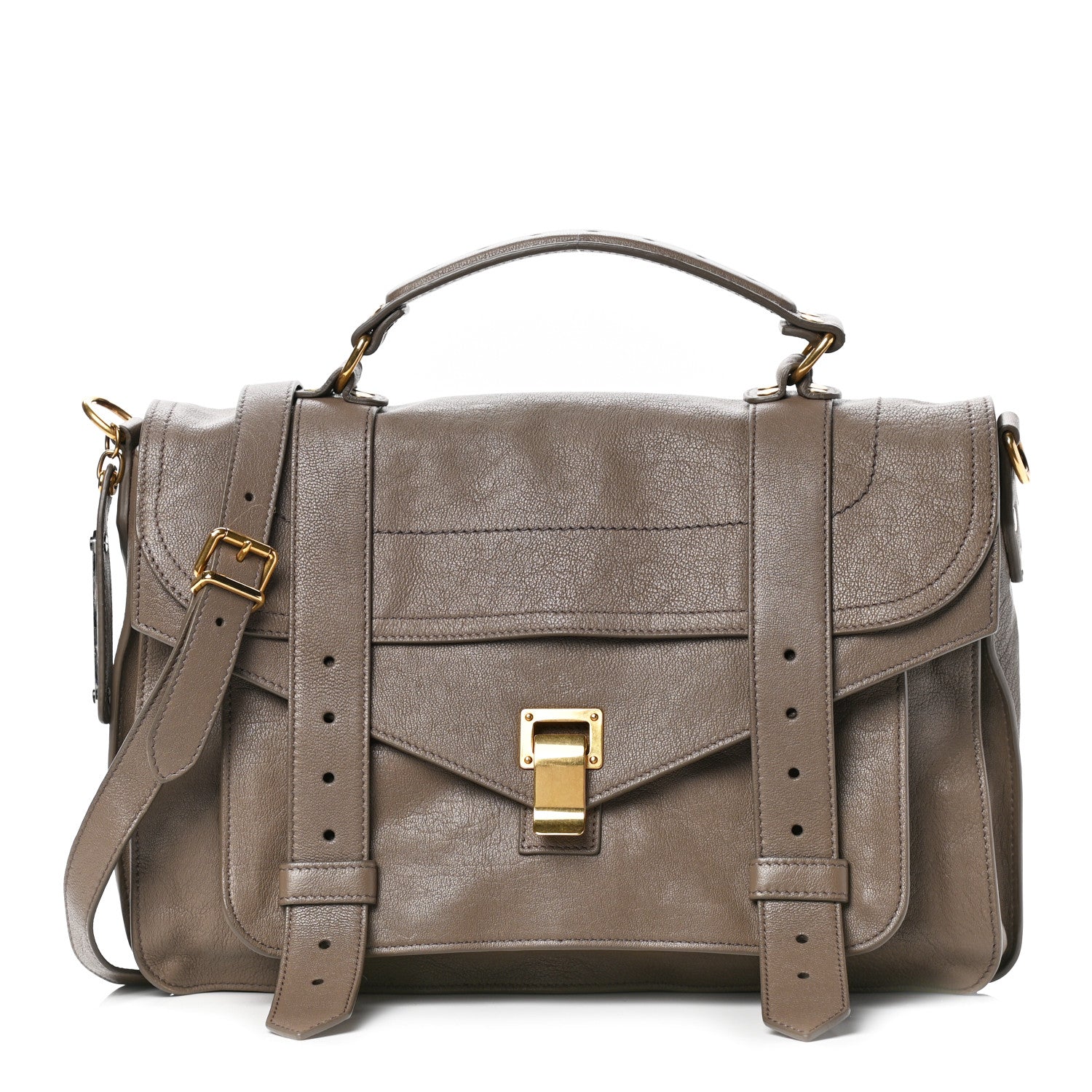 Proenza Schouler Lambskin Medium PS1 Satchel Smoke 1 of 4