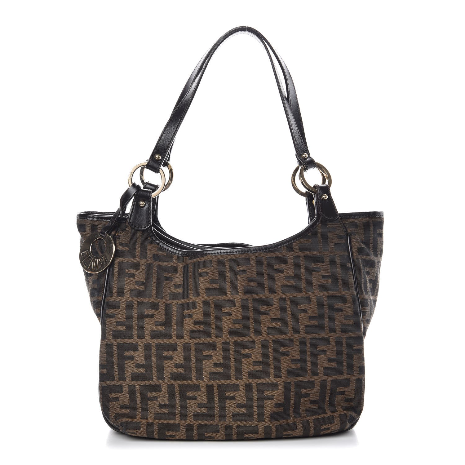 Fendi Zucca Small Chef Shopping Tote Tobacco Moro 1 of 13