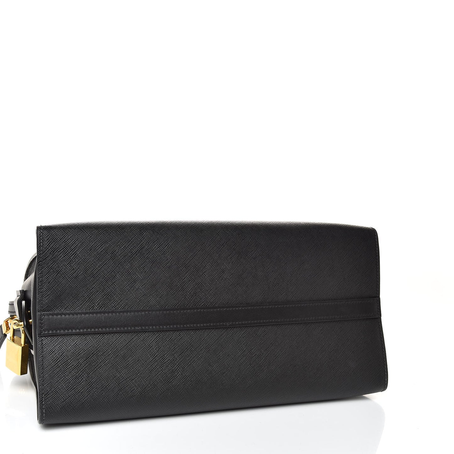 Saffiano City Calf Medium Esplanade Tote Black White