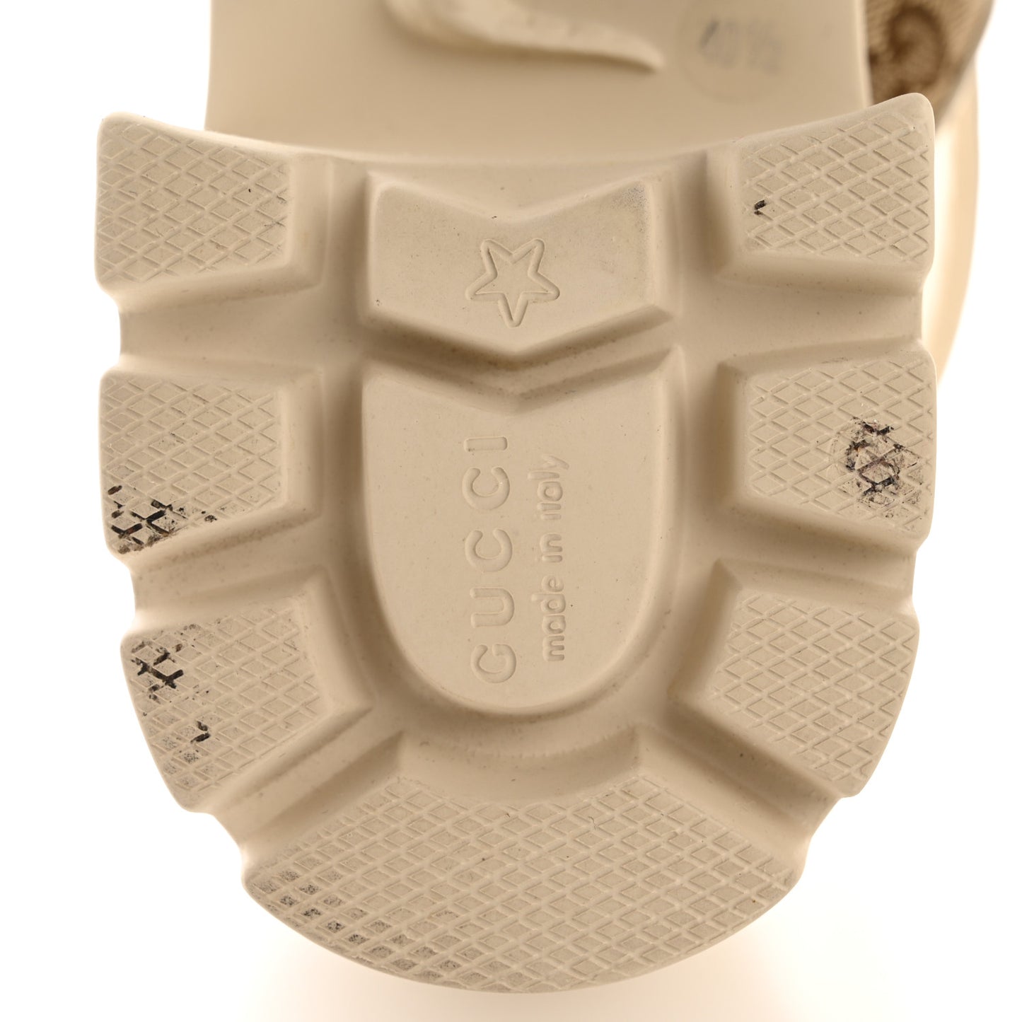 Monogram Granada Kid Trip 40/72mm Lug Sole Sandals 40.5 Beige Ebony Mystic White