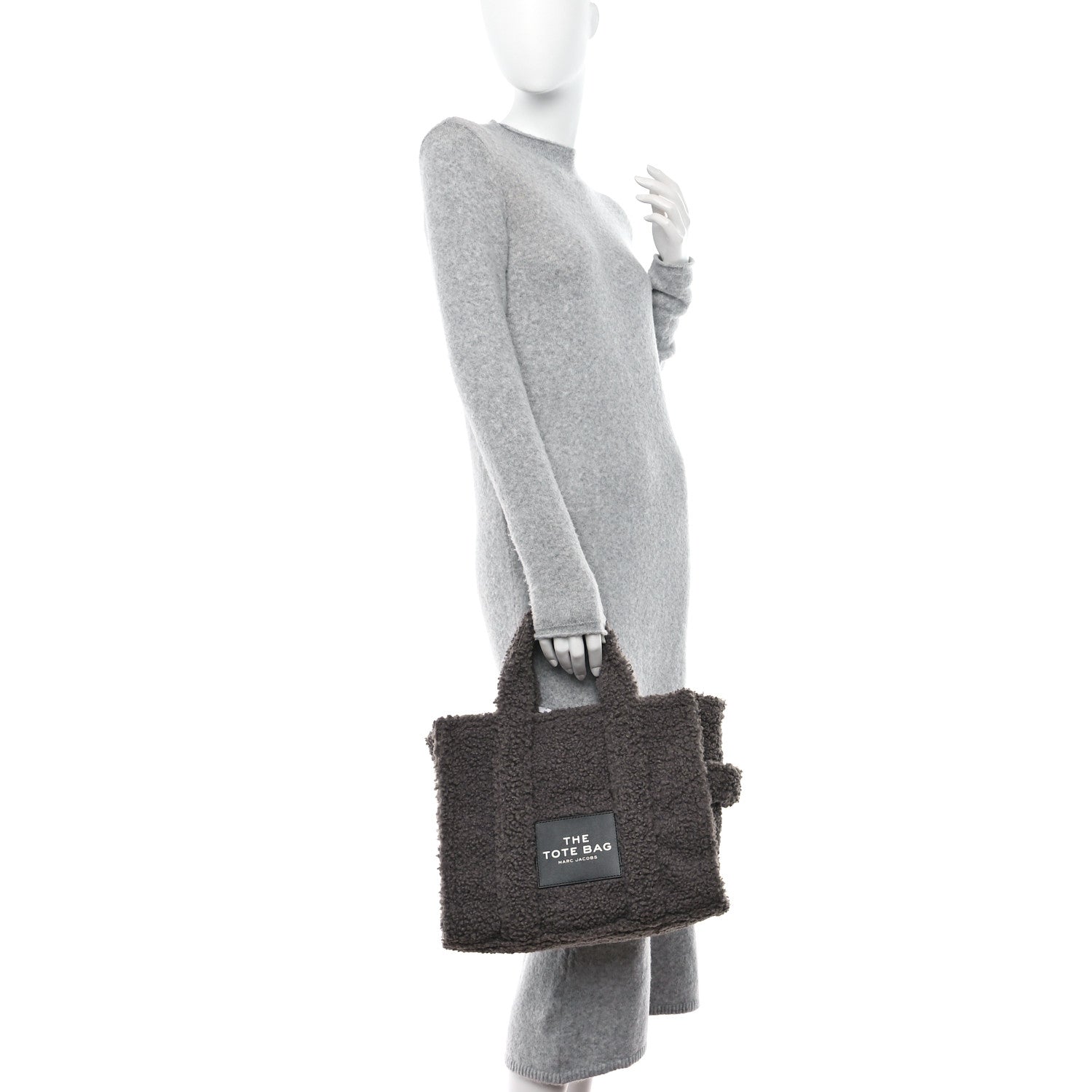 Marc Jacobs MARC JACOBS Polyester Cotton The Teddy Traveler Tote Bag Grey 2 of 8