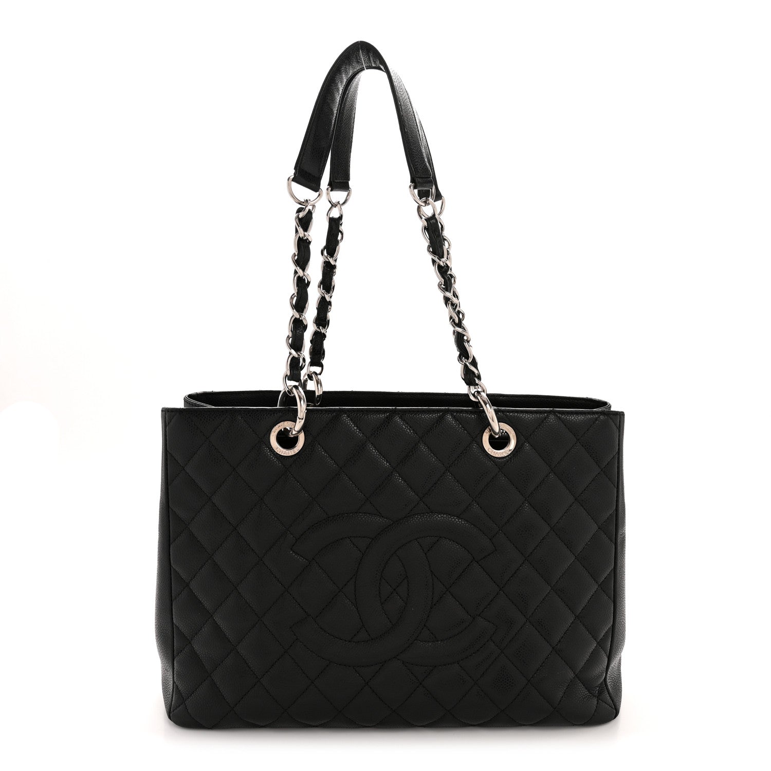 Chanel Caviar Quilted Grand Shopping Tote GST Black 1 of 13