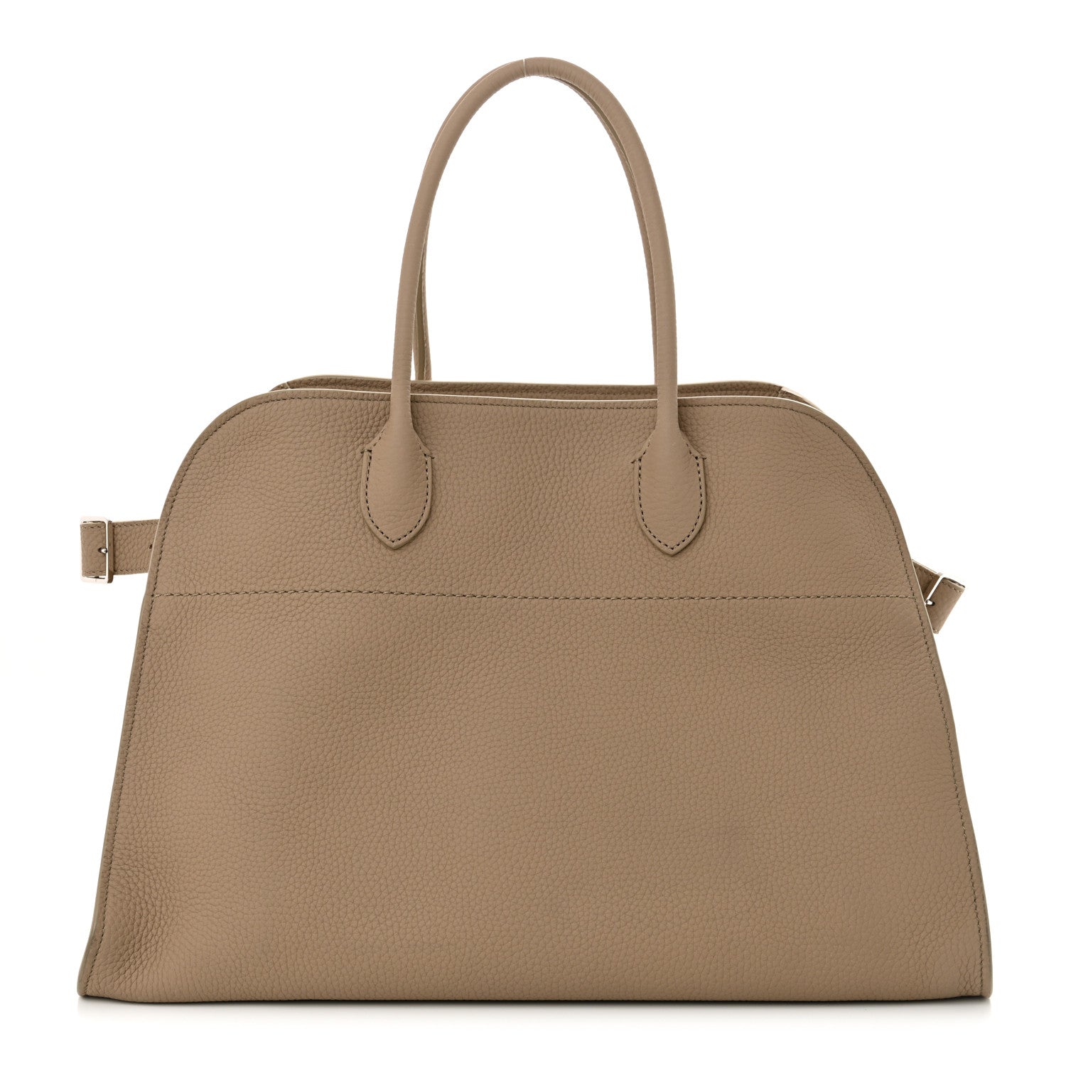 The Row Matte Grained Calfskin Soft Margaux 15 Dark Taupe 1 of 9