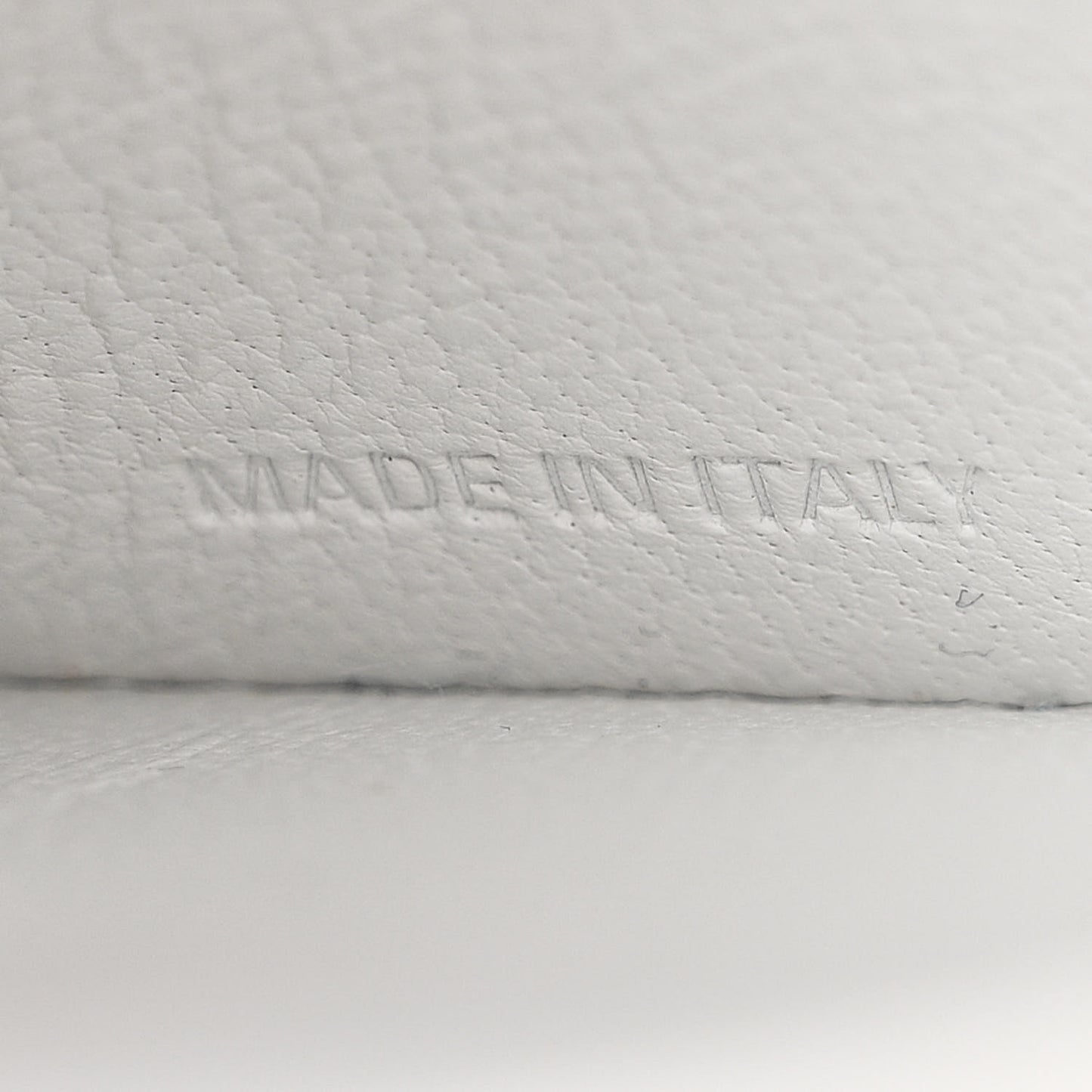 Grained Calfskin XS Hourglass East West Tote White