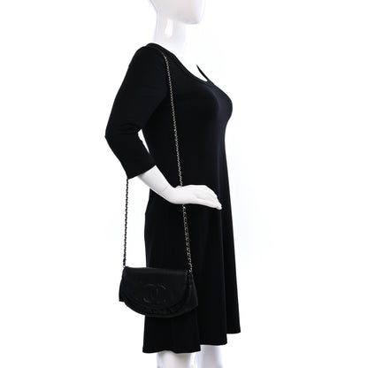 Chanel Caviar Half Moon Wallet On Chain WOC Black 2 of 9