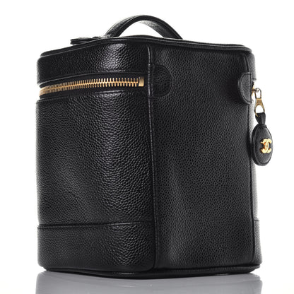 Chanel Caviar Cosmetic Vanity Bag Black 2 of 9