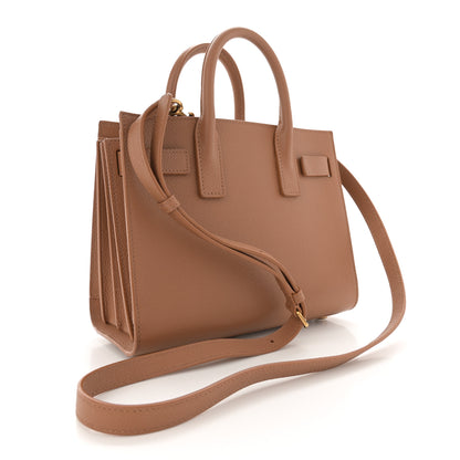 Saint Laurent Grained Calfskin Nano Sac De Jour Cinnamon 3 of 14