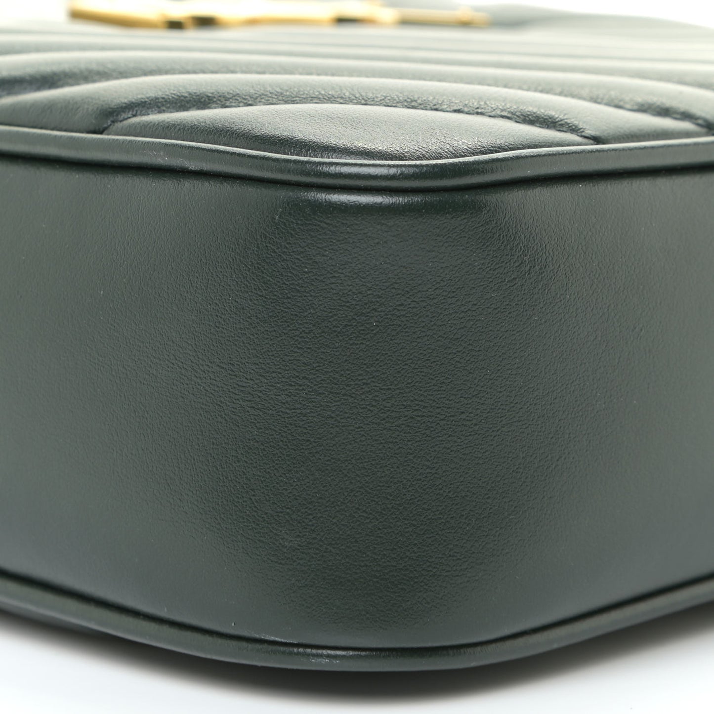 Calfskin Matelasse Monogram Lou Camera Bag Military Green