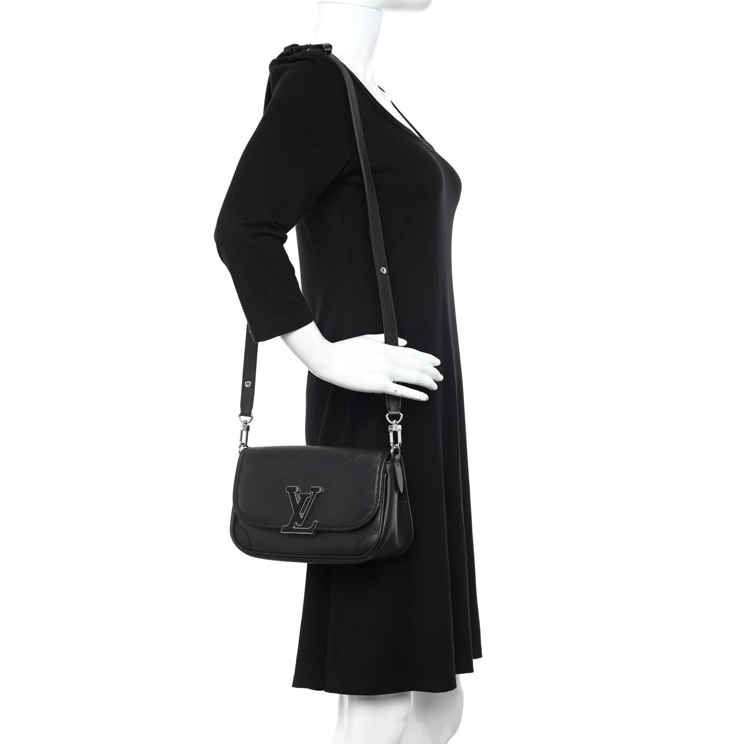 Louis Vuitton Epi Buci Crossbody Black 2 of 9