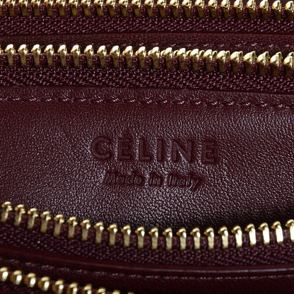 Celine Lambskin Small Trio Crossbody Bag Burgundy 6 of 8