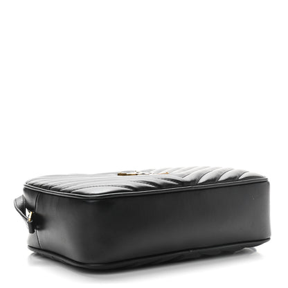Saint Laurent Calfskin Matelasse Monogram Lou Camera Bag Black 3 of 10